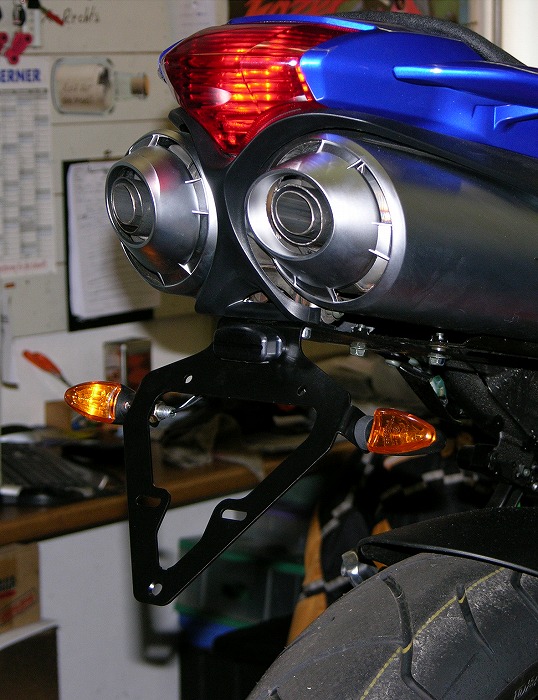 FZ6/Fazer FZ6 Fazer S2 フェンダーレスキット ナンバーステーのカスタム