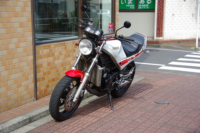 RZ250Rのハンドル交換